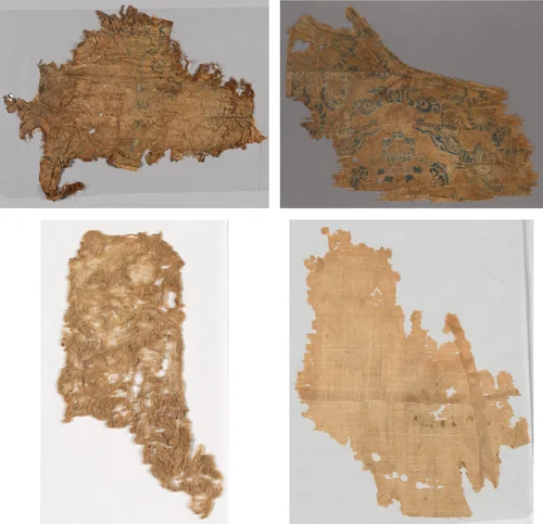 Fragments from a Garment by Unknown, textile, 900-999