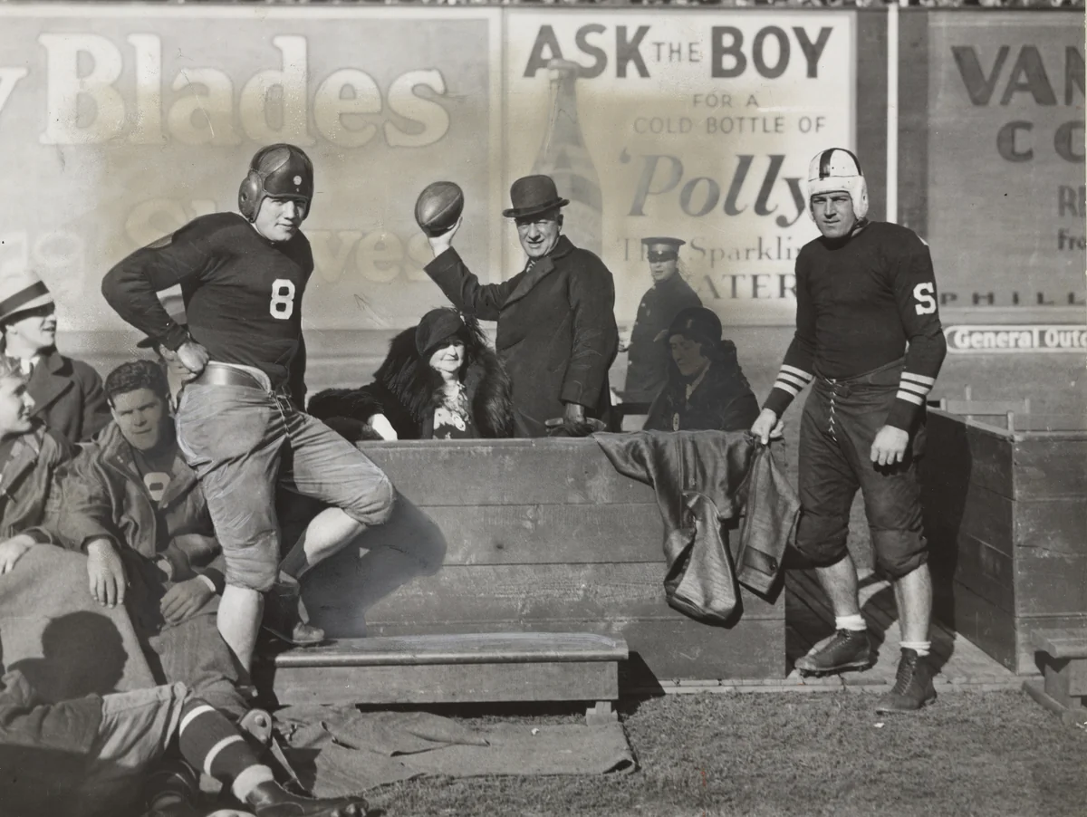 Al Smith at Game by Times Wide World Photos, photograph, 1931