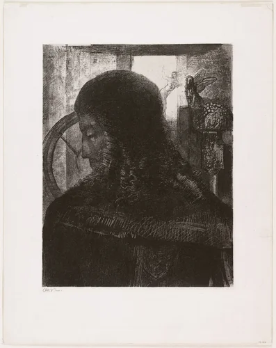 Old Knight (Vieux chevalier) by Odilon Redon, print, 1896