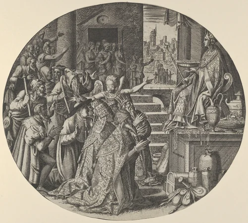 Avarice by Léon Davent, print, 1545-1560