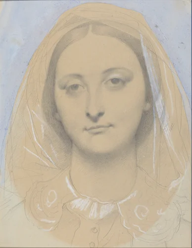 Mademoiselle Mary de Borderieux(?) by Jean-Auguste-Dominique Ingres, drawing, 1857