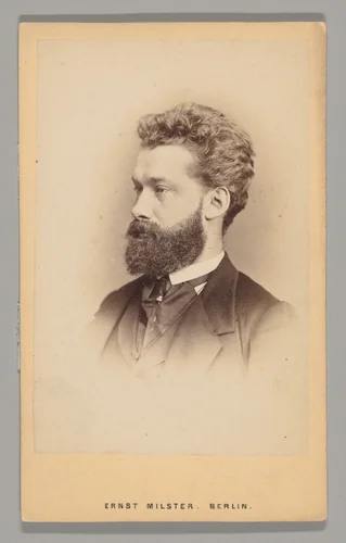 Franz Heyerheim by Ernst Milster, photograph, 1860-1869