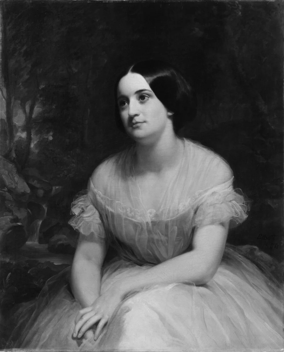 Mrs. James Clinton Griswold by Charles Loring Elliott, artwork, 1854