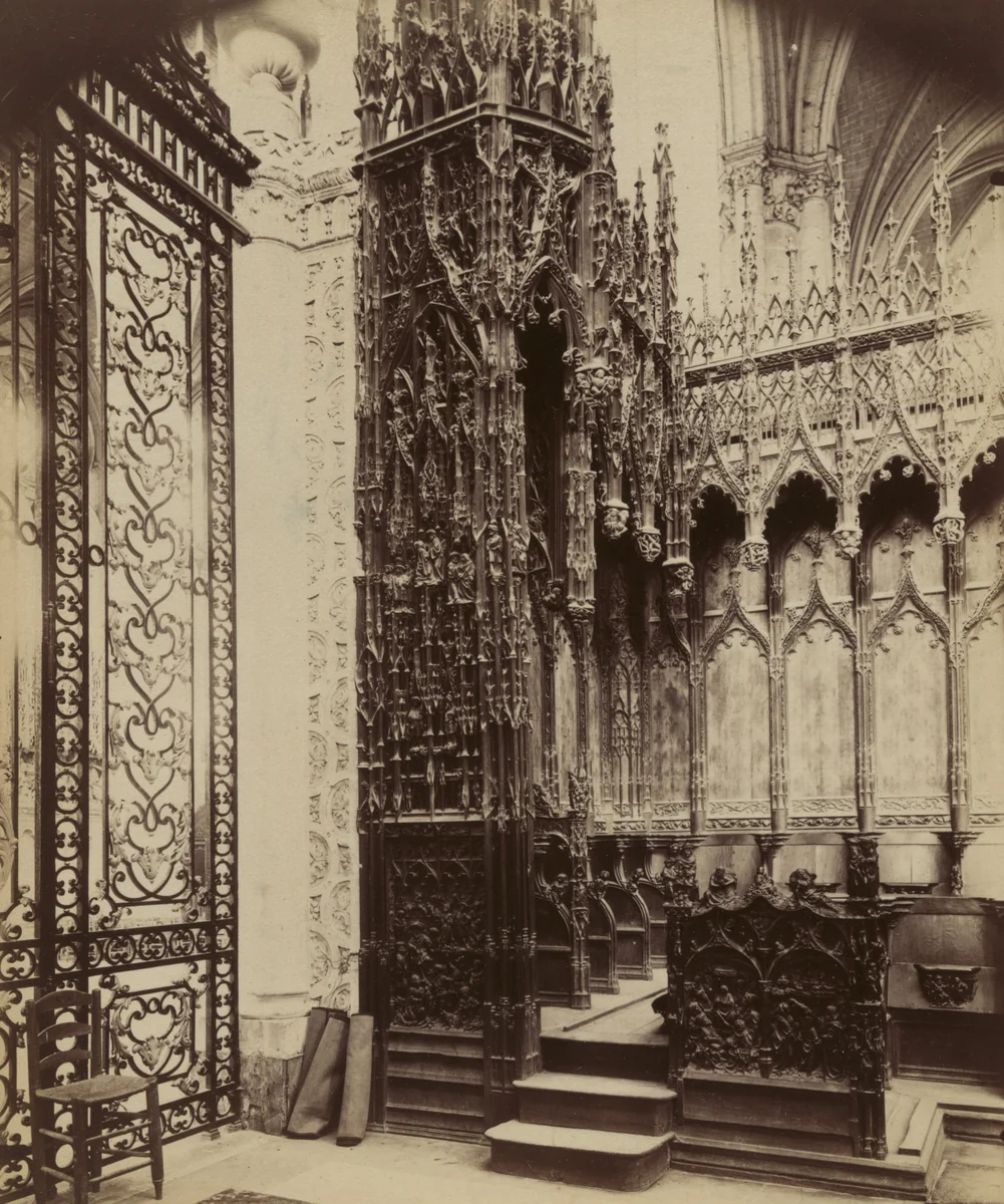 Amiens (stalles) by Eugène Atget, photograph, 1900
