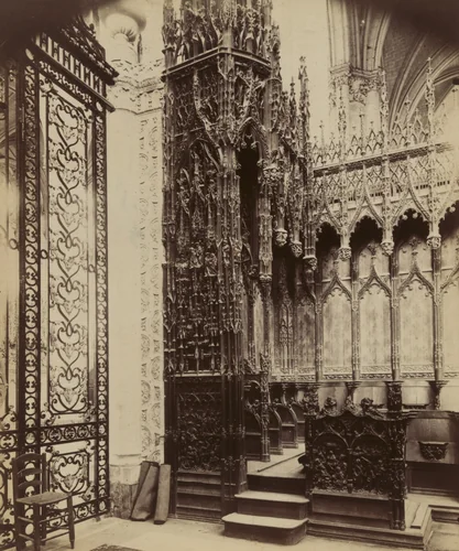 Amiens (stalles) by Eugène Atget, photograph, 1900
