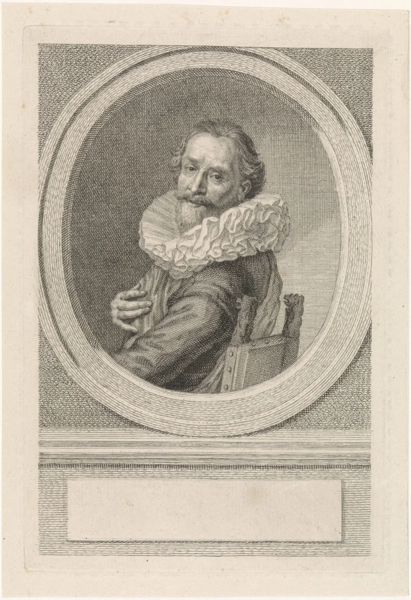 Portret van Pieter Adriaensz. Raep by Jacob Houbraken, print, 1710-1780