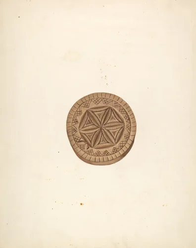 Butter Mold by Mary Owen, index of american design, 1941