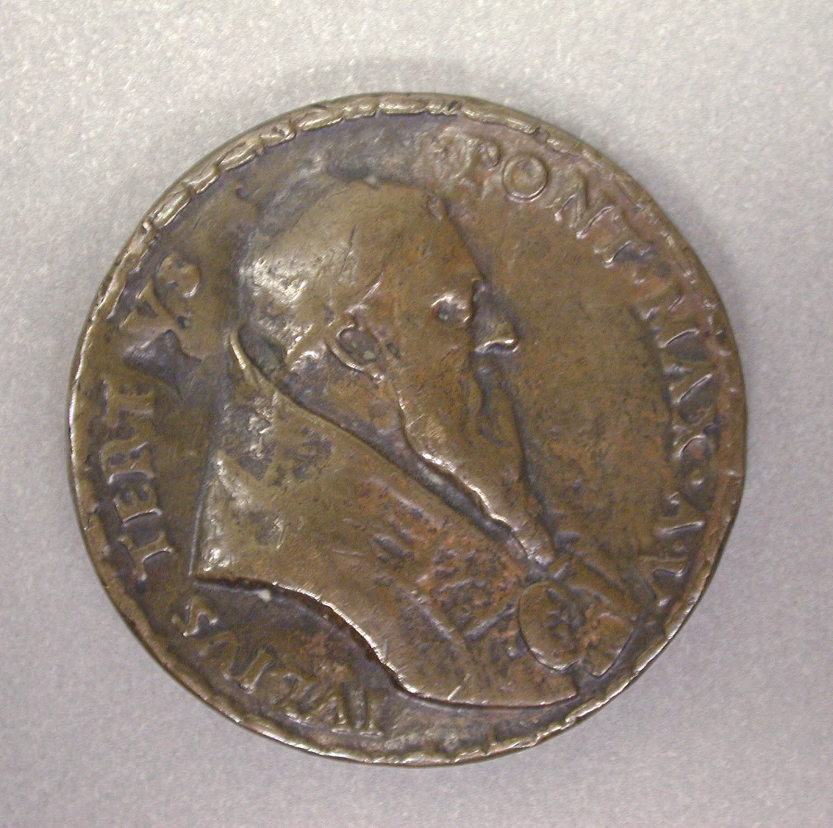 Restoration of Popery by Giovanni del Cavino, metalwork, 1554