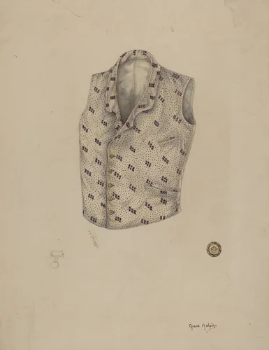 Waistcoat by Grace Halpin, index of american design, 1938