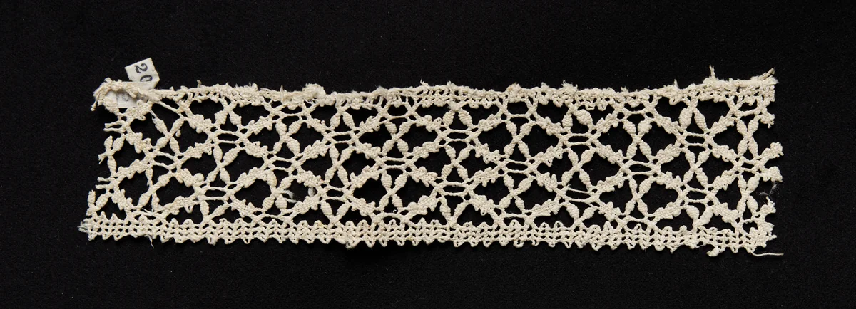 Bobbin Lace (Needlepoint Design) Insertion by Unknown, textile, 1550-1599