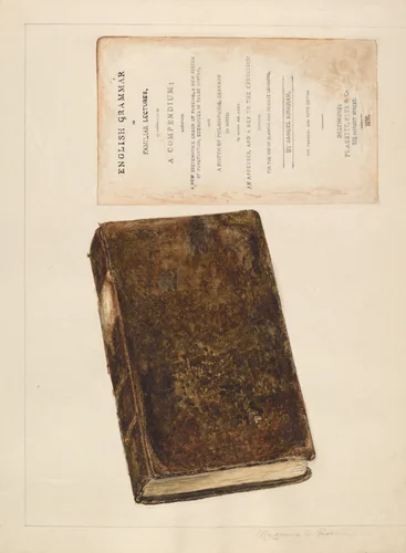 Book - English Grammar by Magnus S. Fossum, index of american design, 1936