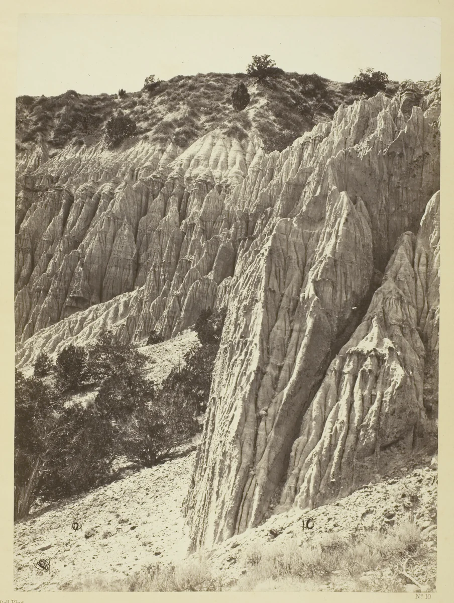 Rain Sculpture, Salt Creek Cañon, Utah by William H. Bell, photograph, 1872