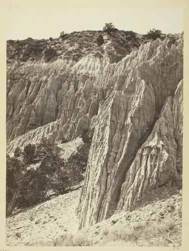 Rain Sculpture, Salt Creek Cañon, Utah by William H. Bell, photograph, 1872