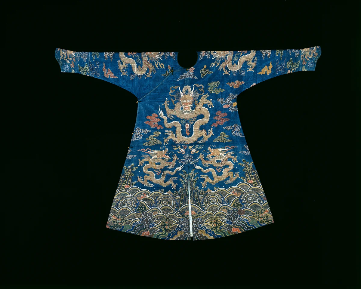 Man's Jifu (Semiformal Court Robe) by Manchu China, textile, 1720-1740