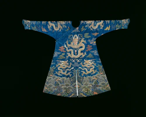 Man's Jifu (Semiformal Court Robe) by Manchu China, textile, 1720-1740
