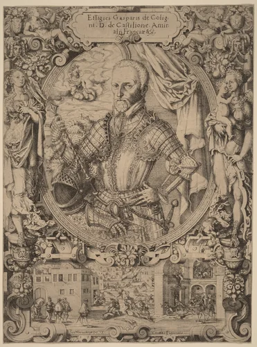 Gaspar de Coligny by Jost Amman, print, 1573