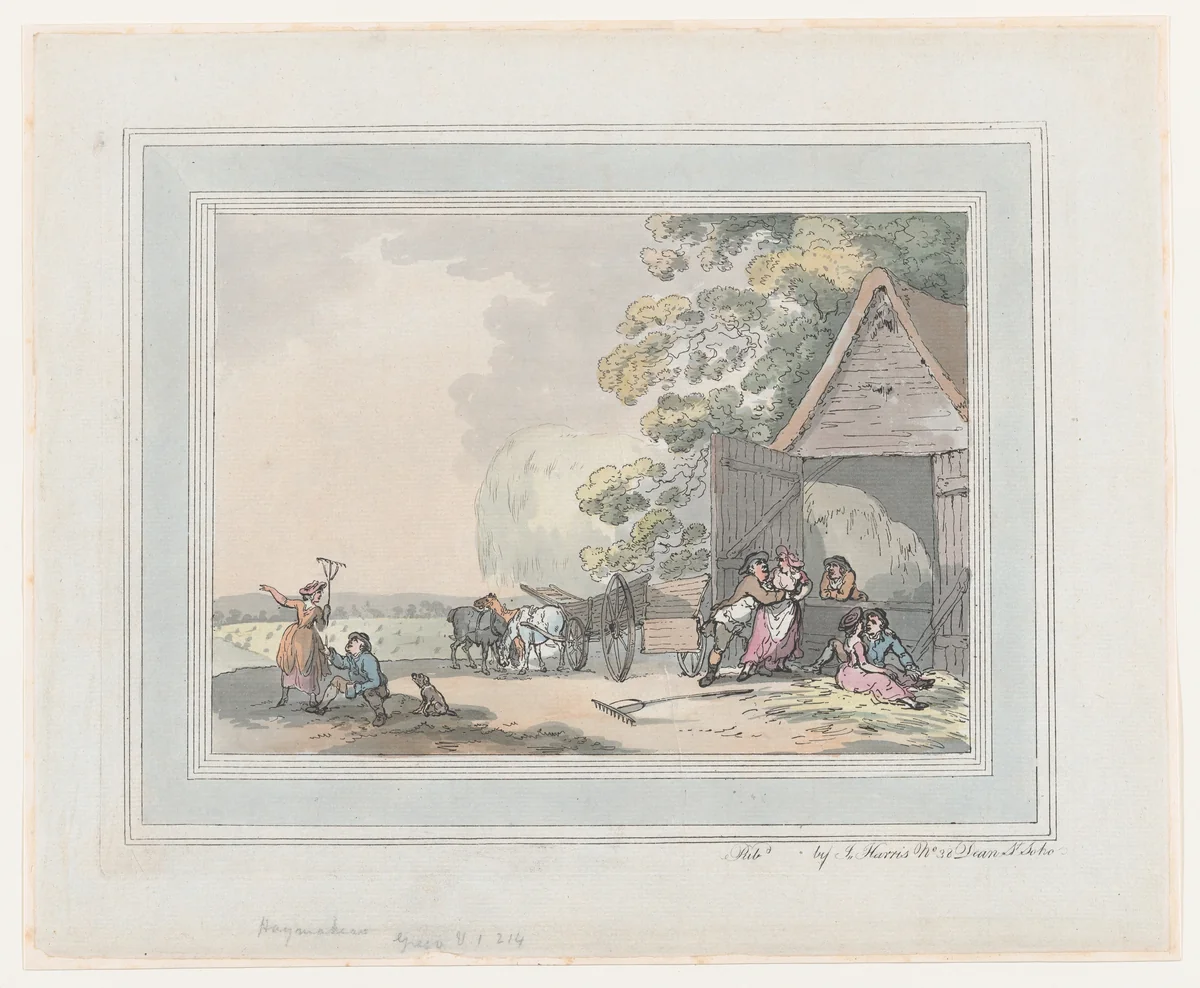 Haymakers by Thomas Rowlandson, print, 1787