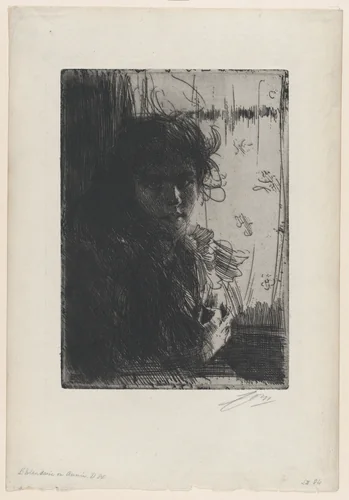 An Irish Girl by Anders Zorn, print, 1894