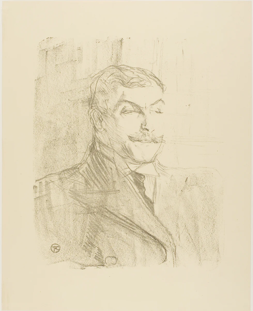 Lucien Guitry, from Treize Lithographies by Henri de Toulouse-Lautrec, print, 1898