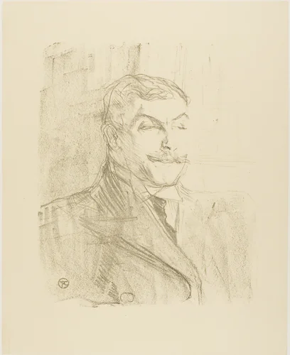 Lucien Guitry, from Treize Lithographies by Henri de Toulouse-Lautrec, print, 1898