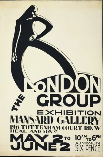 The London Group by E. McKnight Kauffer, design, 1918