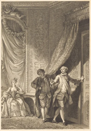 Le magnifique by Jean-Baptiste Tilliard; Jean Honoré Fragonard, print, 1740-1813