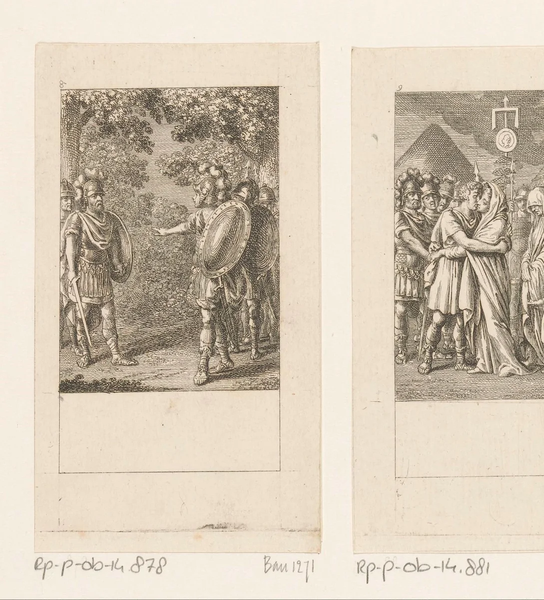 Aufidias en zijn veldheren by Daniel Nikolaus Chodowiecki, print, 1786