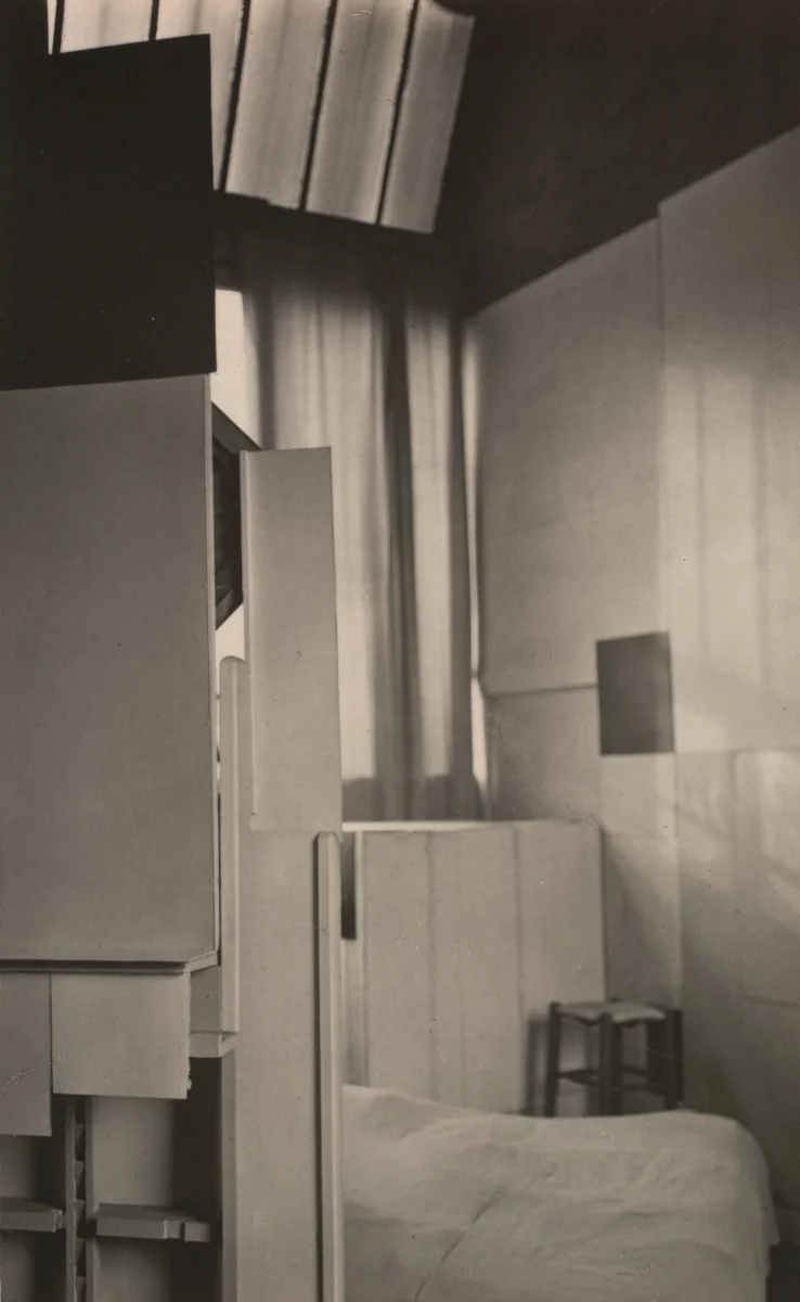 Mondrian's Studio by André Kertész, photograph, 1926