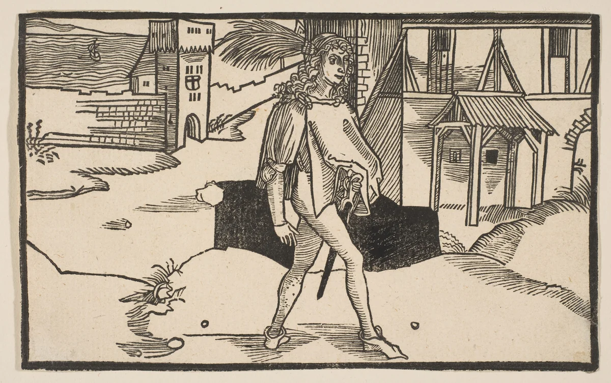 Eunuchus, from "The Comedie of Terence", 19th century reprint by Albrecht Dürer, print, 1485-1528