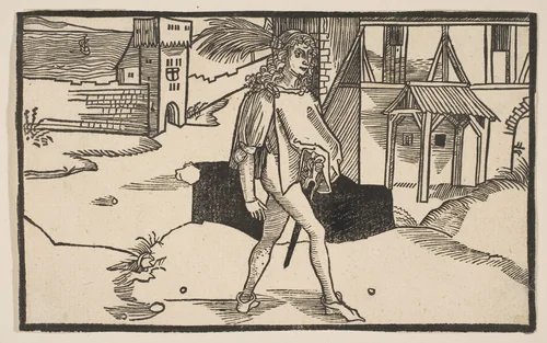 Eunuchus, from "The Comedie of Terence", 19th century reprint by Albrecht Dürer, print, 1485-1528