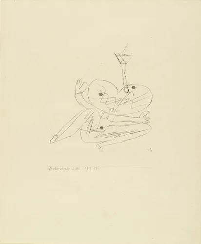 Dying Light (Auslöschendes Licht) for the illustrated book Das Kestnerbuch (The Kestner Book) by Paul Klee, print, 1919