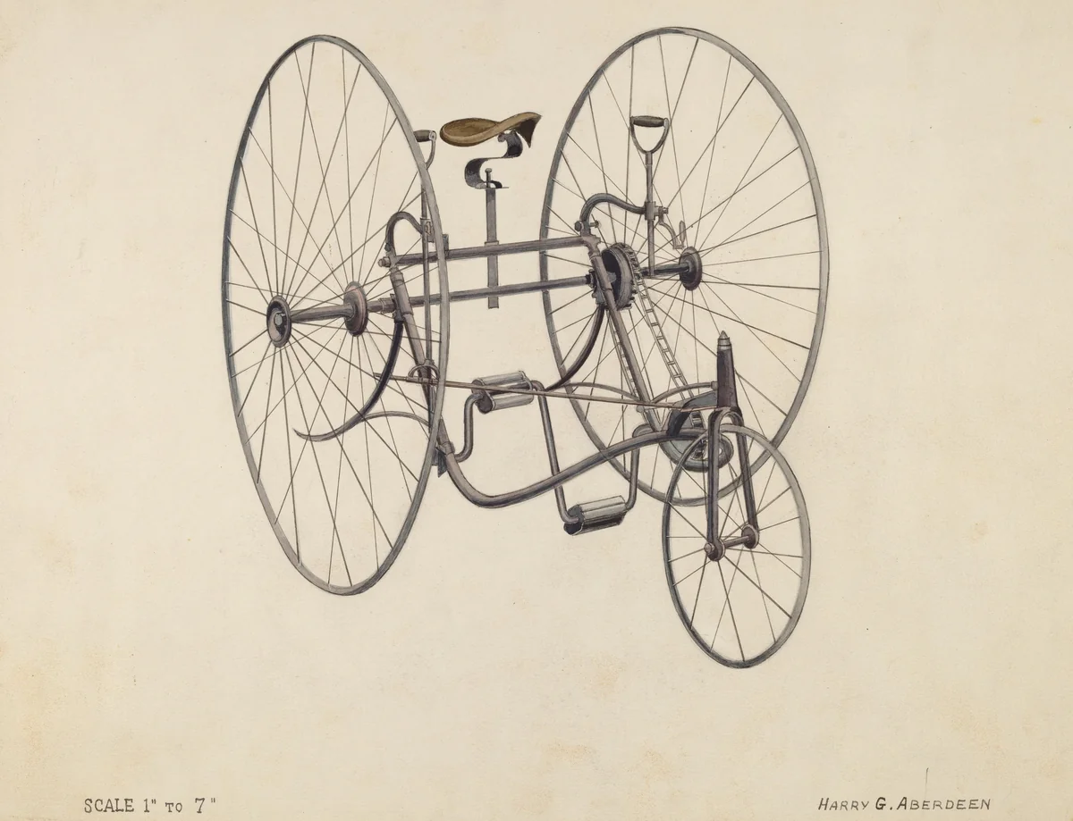 Tricycle by Harry Aberdeen, index of american design, 1936