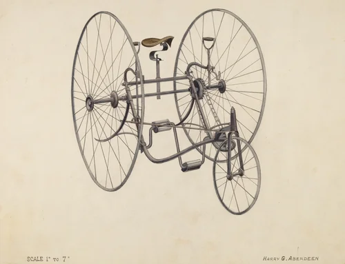 Tricycle by Harry Aberdeen, index of american design, 1936
