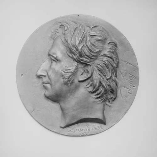 Dominique Francois Arago (1789–1856), French scientist and astronomer by Pierre-Jean David d'Angers, metalwork, 1832