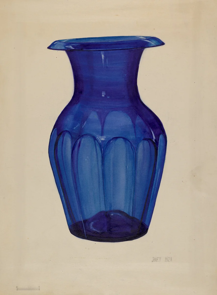 Vase by Janet Riza, index of american design, 1937