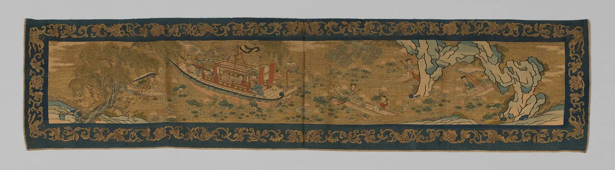 Valance by China, textile, 1875-1900