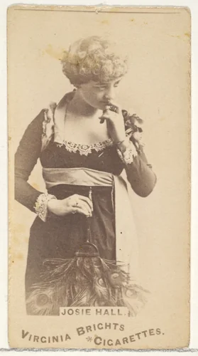 Josie Hall, from the Actors and Actresses series (N45, Type 1) for Virginia Brights Cigarettes by Allen & Ginter, photograph, 1885-1891