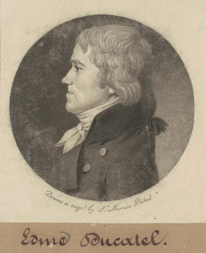 Edme Ducatel by Charles B. J. Févret de Saint-Mémin, print, 1800