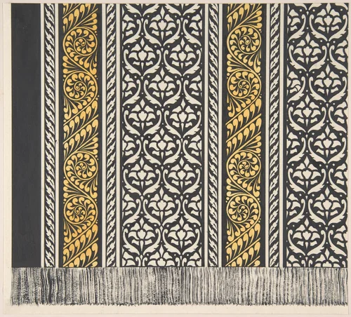 Design drawing by Christopher Dresser, drawing, 1878-1888