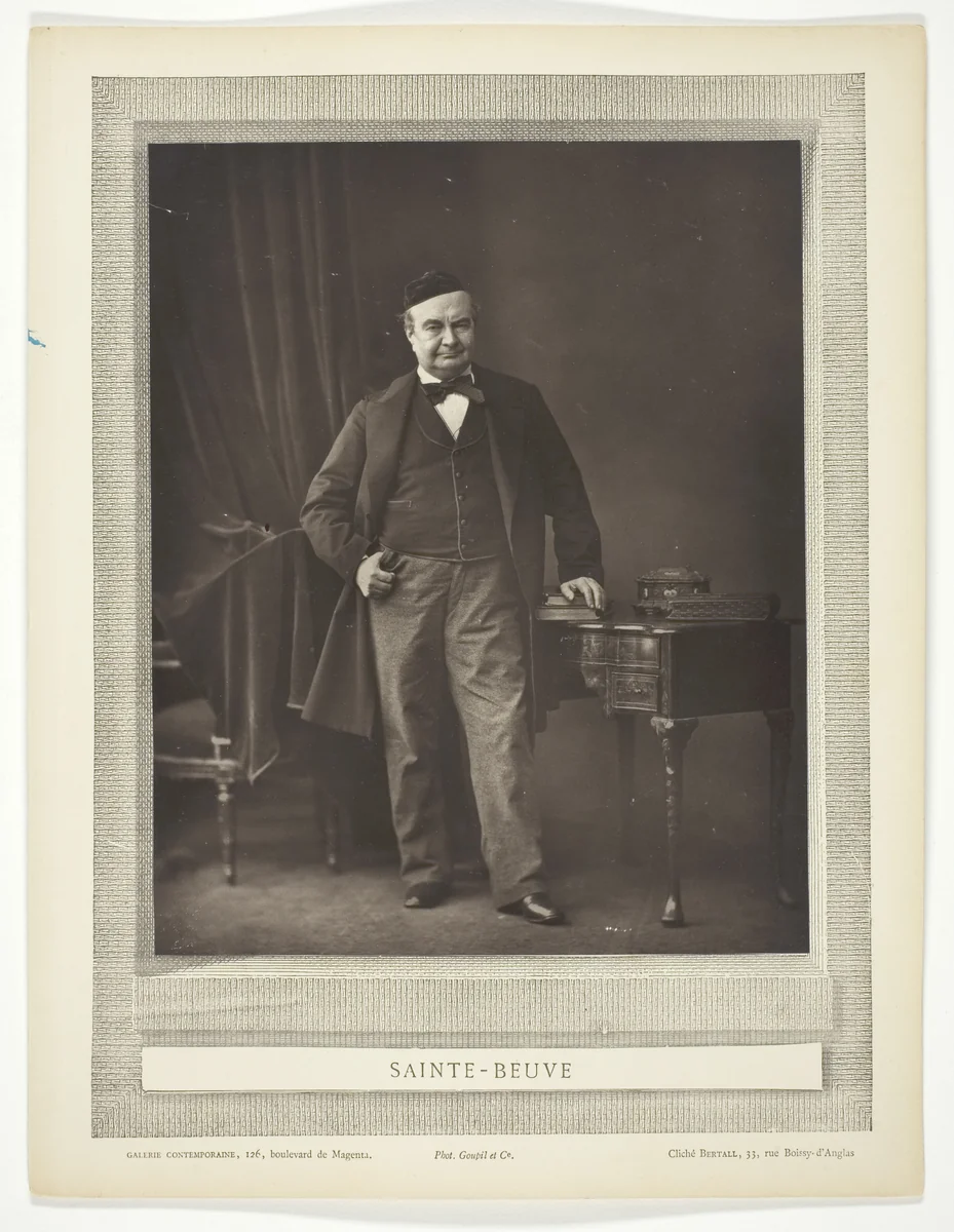 Sainte-Beuve by Bertall, photograph, 1875-1877