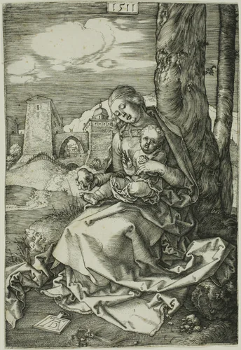 Madonna with the Pear by Albrecht Dürer, print, 1511