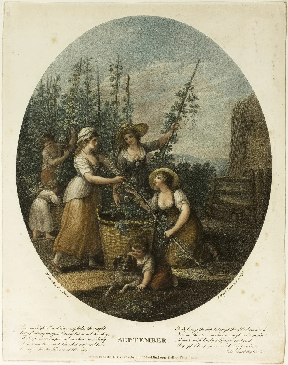 September by Francesco Bartolozzi, print, 1793