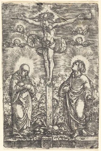 Christ on the Cross by Albrecht Altdorfer, print, 1512-1518