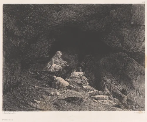 Saint Mary of the Jura Mountains by Célestin Nanteuil, print, 1825-1835