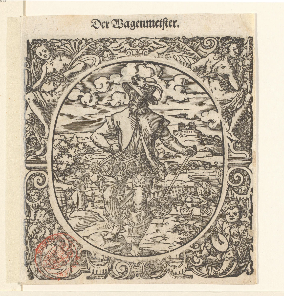 Wagenmeester by Jost Amman, print, 1573