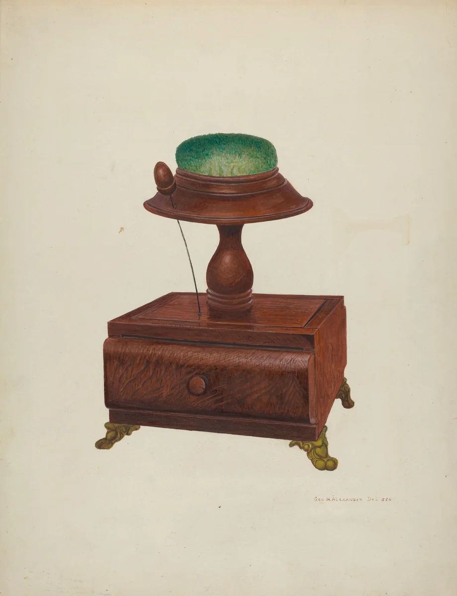 Sewing Box by George H. Alexander, index of american design, 1940