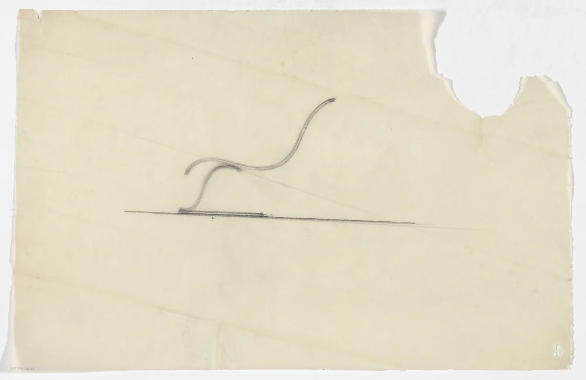 Lounge Chair without Arms (Elevation sketches) by Ludwig Mies van der Rohe, mies van der rohe archive, 1926