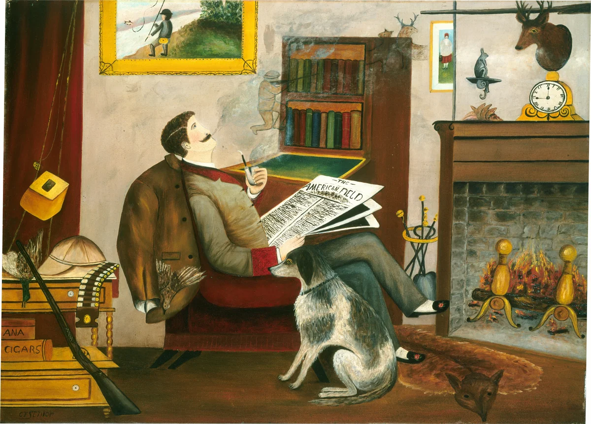 The Sportsman's Dream by C.F. Senior, painting, 1881