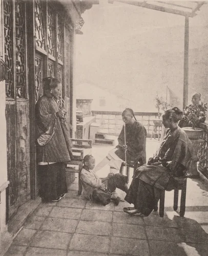 After Dinner by John Thomson, photograph, 1873