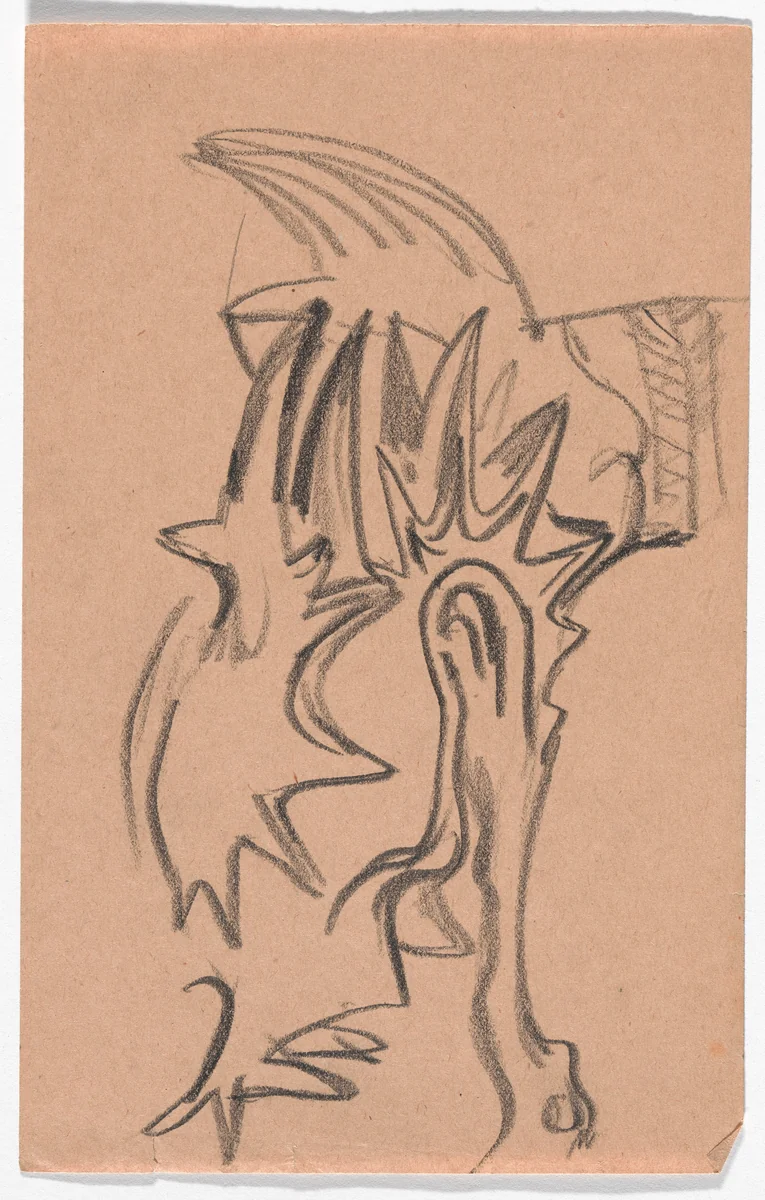 Preliminary costume design for "A Midsummer Night's Dream" at the Heidelberg Festival by Hans Poelzig, architecture, 1926